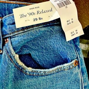 Abercrombie & Fitch  High Rise 90s Relaxed Jean 29 8R